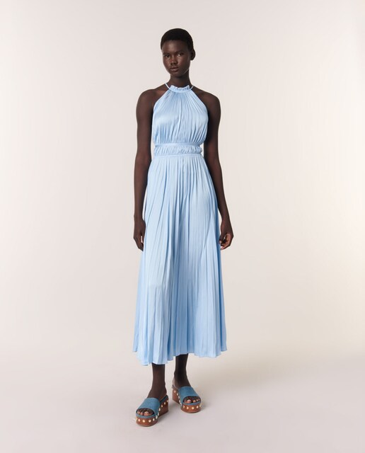 Imagen 0 de Vestido largo plisado