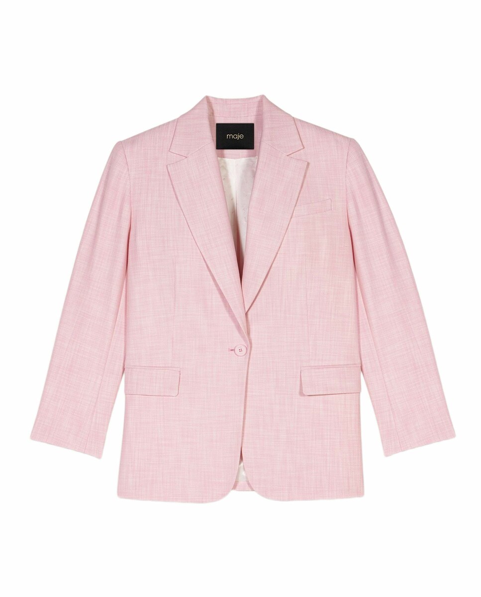 Chaqueta de mujer de traje con cierre de botón · Maje · El Corte
