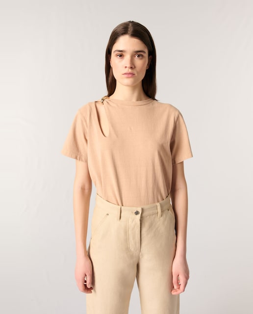 Imagen 0 de Camiseta de mujer con detalle de joya