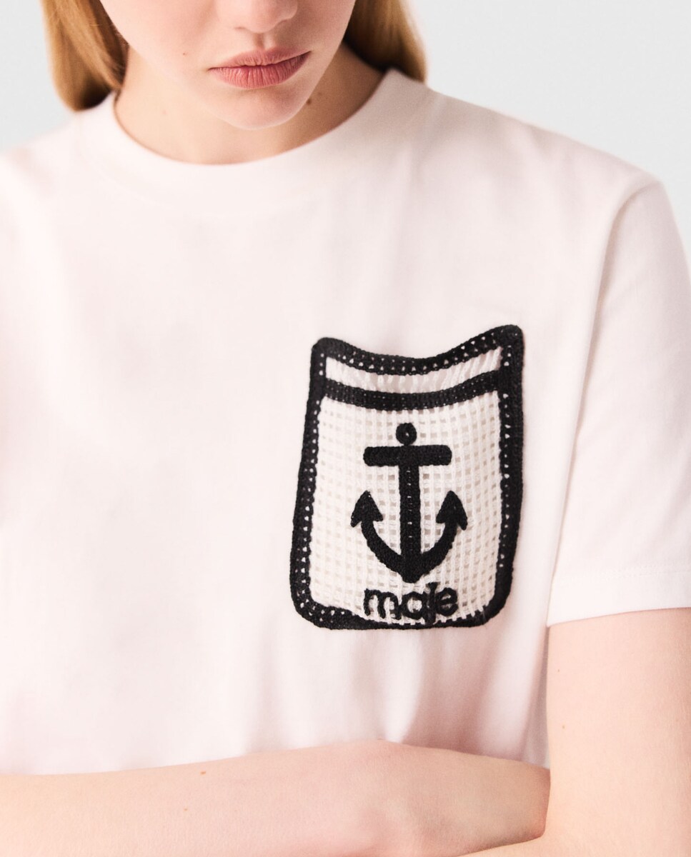 Camiseta de mujer con bolsillo bordado · Maje · El Corte Inglés
