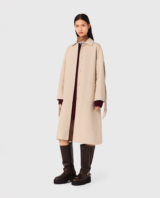 Imagen 0 de Abrigo de mujer largo de lana