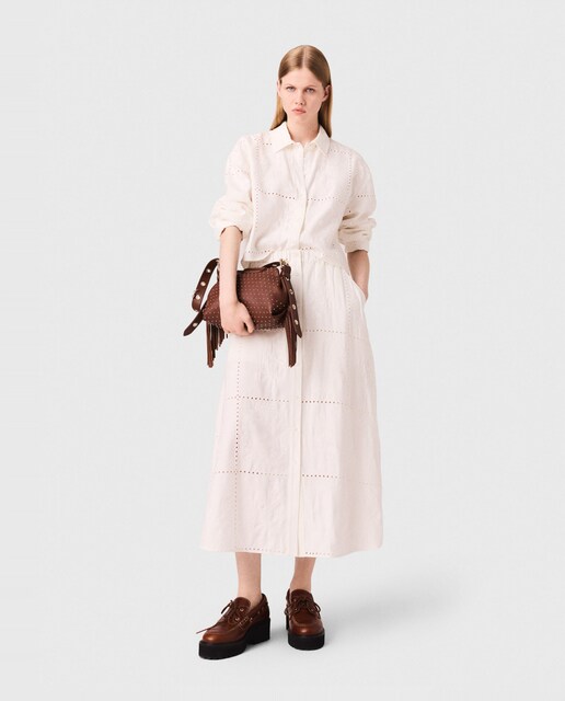 Imagen 0 de Falda midi bordada