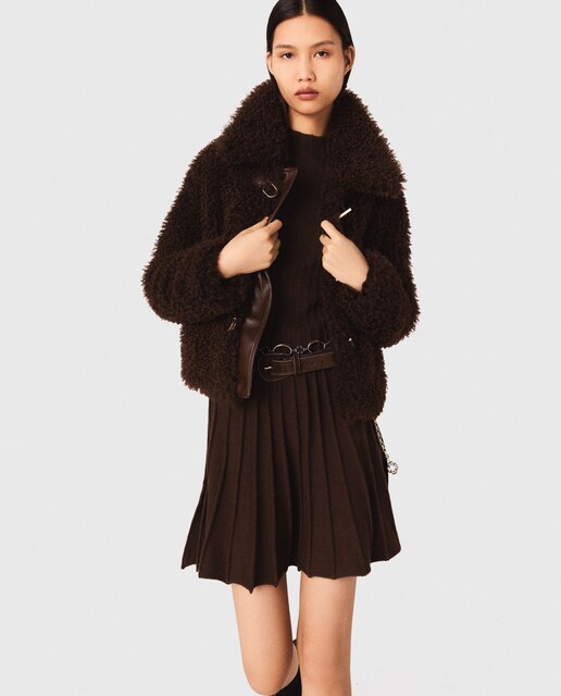 Imagen 0 de Abrigo de mujer corto de rizo