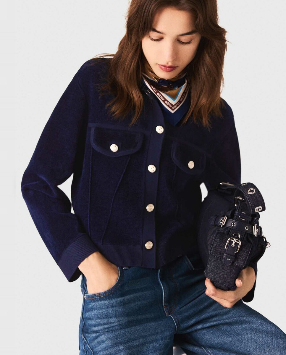 Chaqueta de mujer corta de terciopelo · Maje · El Corte Inglés