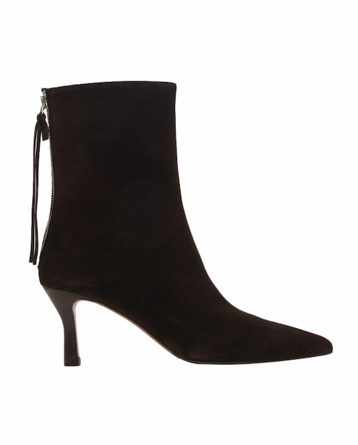 Imagen 0 de Botines de mujer de ante con cremallera