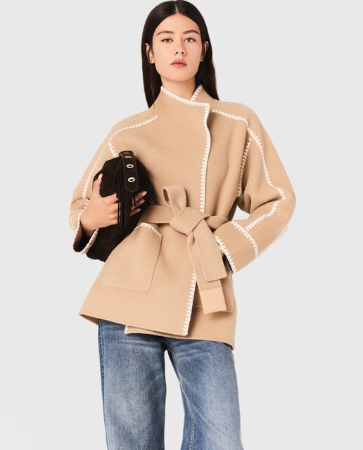 Imagen 0 de Abrigo de mujer corto reversible