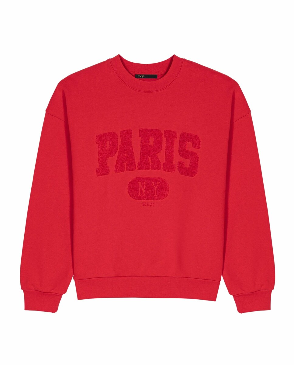 Sudadera de mujer con letras PARIS NY · Maje · El Corte Inglés