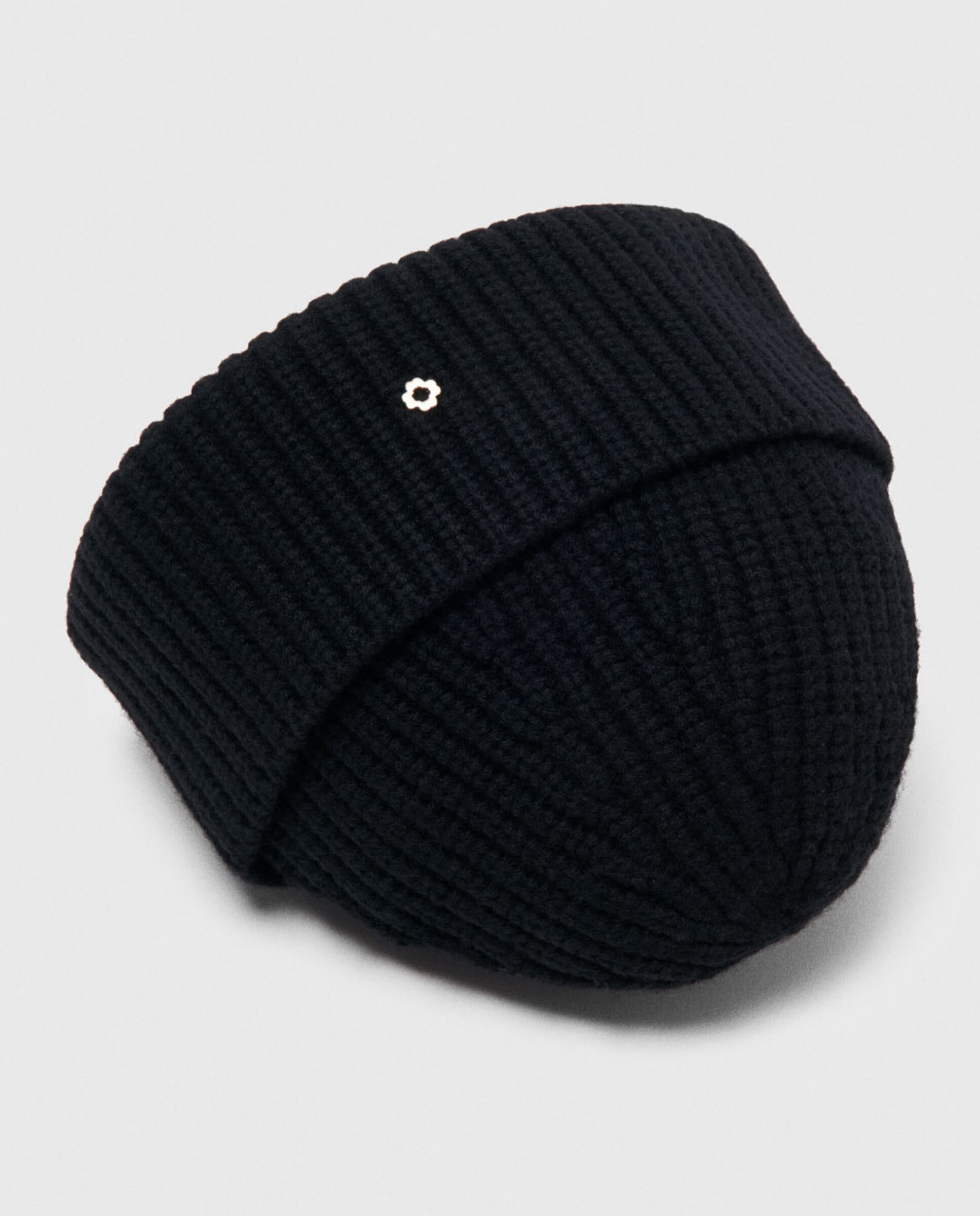 Gorro de mujer en lana y cachemira - Maje - Negro Negro-4