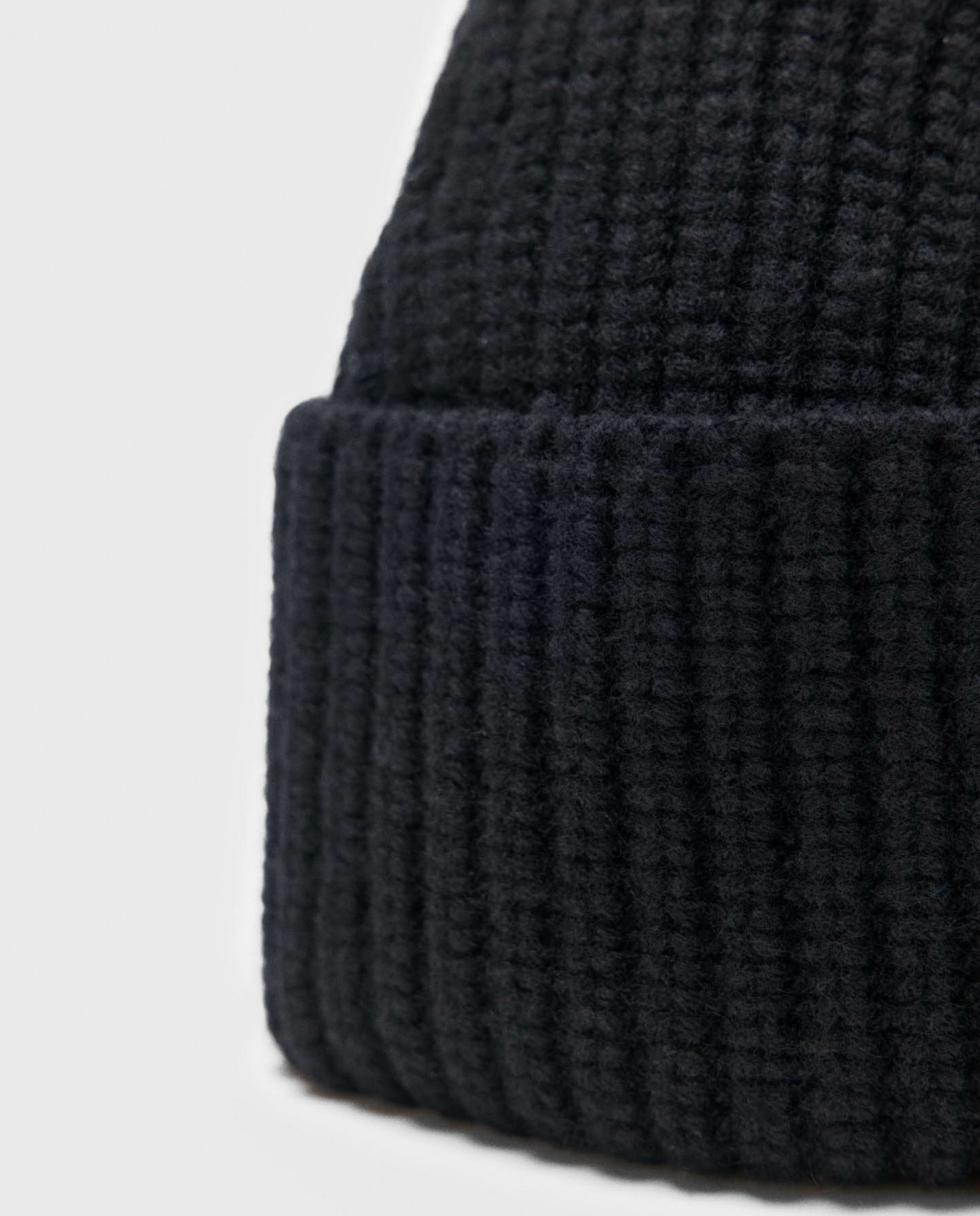 Gorro de mujer en lana y cachemira - Maje - Negro Negro-5