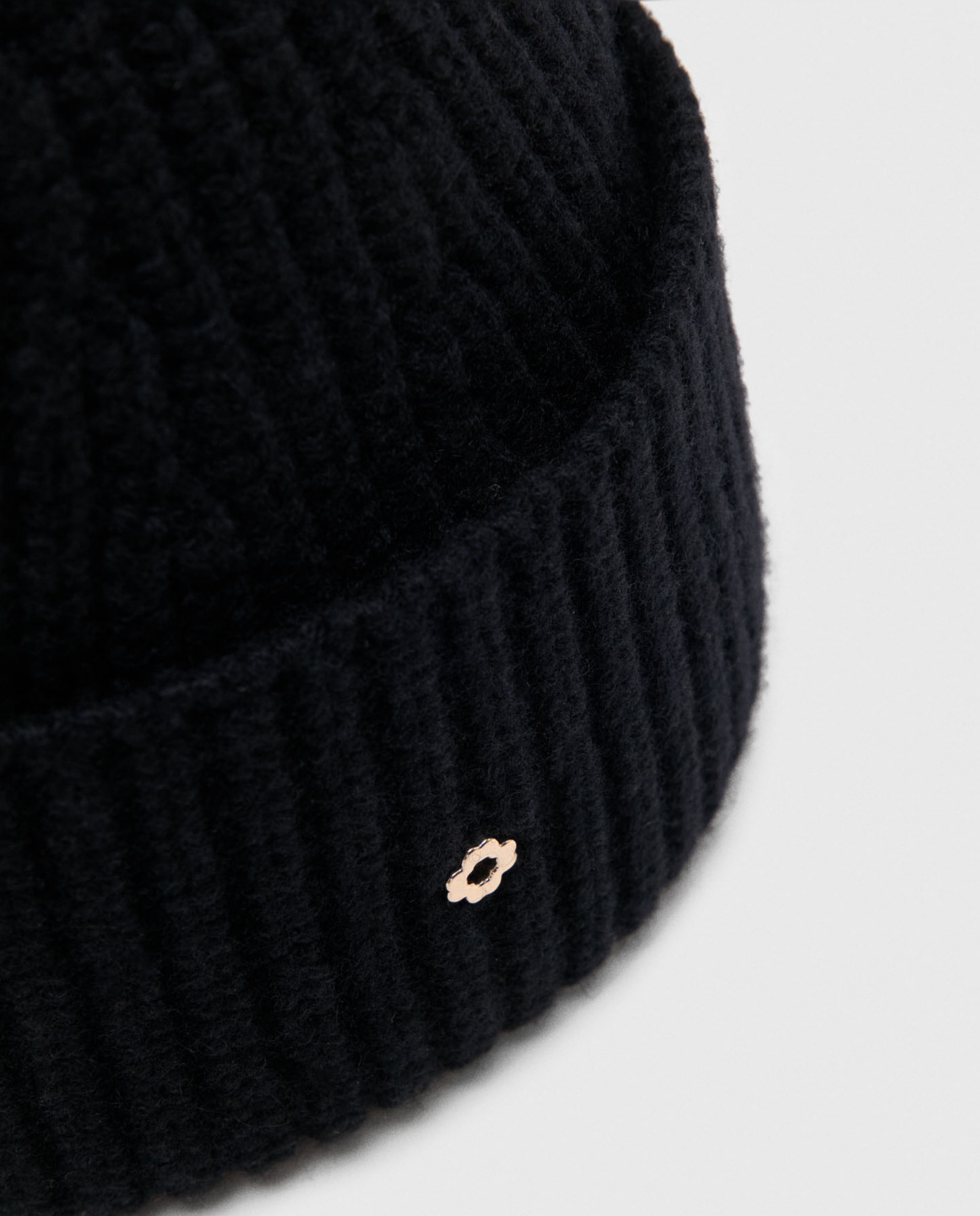 Gorro de mujer en lana y cachemira - Maje - Negro Negro-7