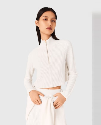 33,000ft Jersey De Forro Polar Para Mujer Con Cuello Alto, Cuello Alto