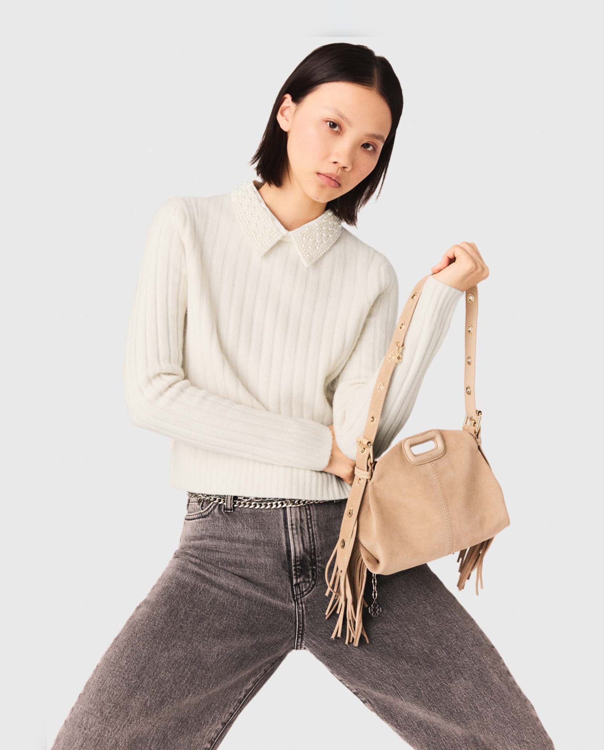 Maje - Jersey de mujer liso.