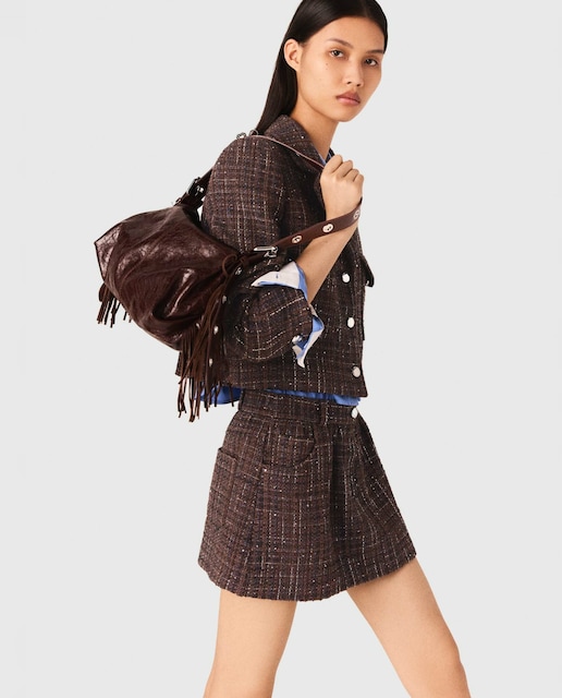 Imagen 0 de Chaqueta de mujer corta de tweed