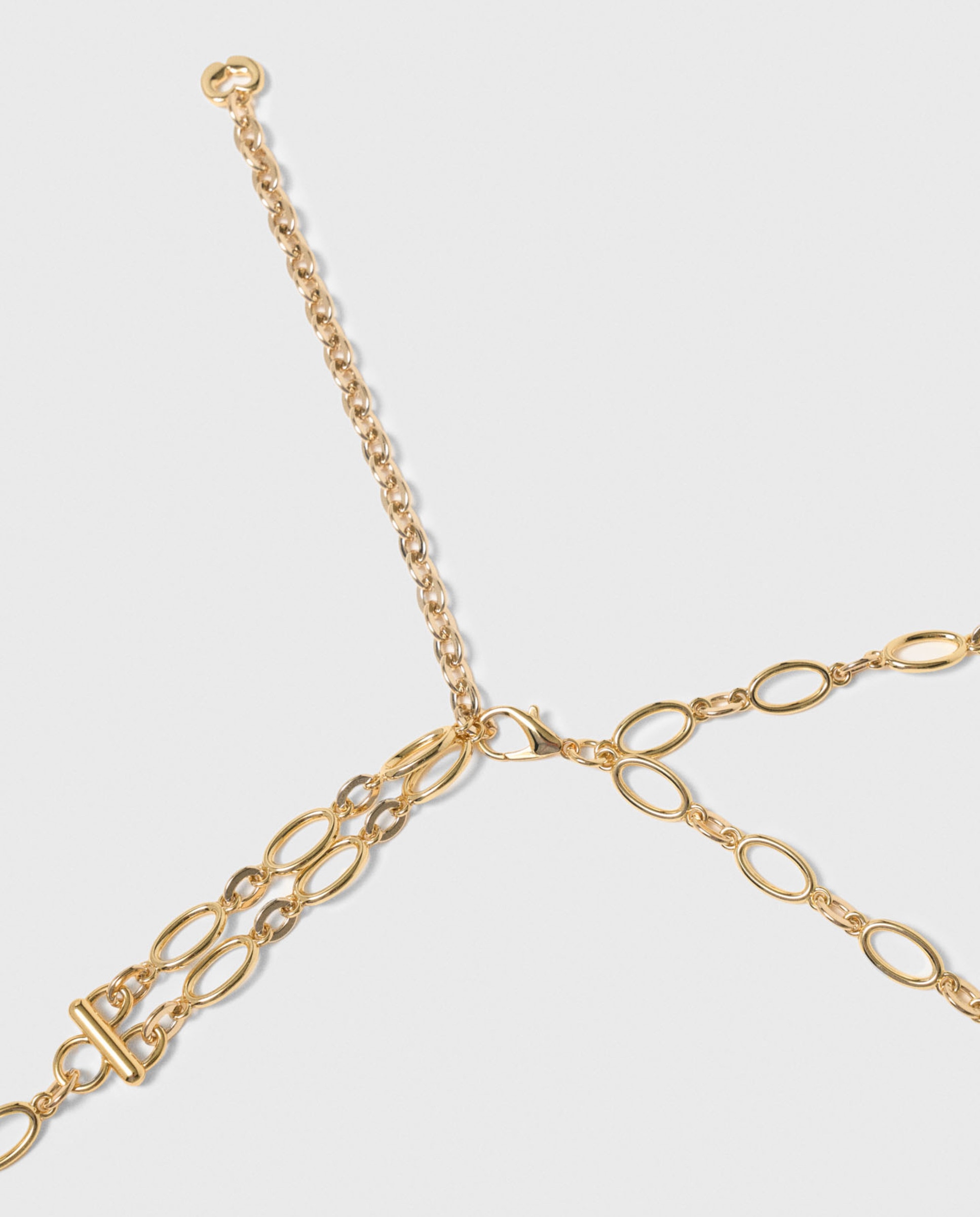 Cinturón de fiesta de cadena doble con charms - Maje - Oro Oro-3