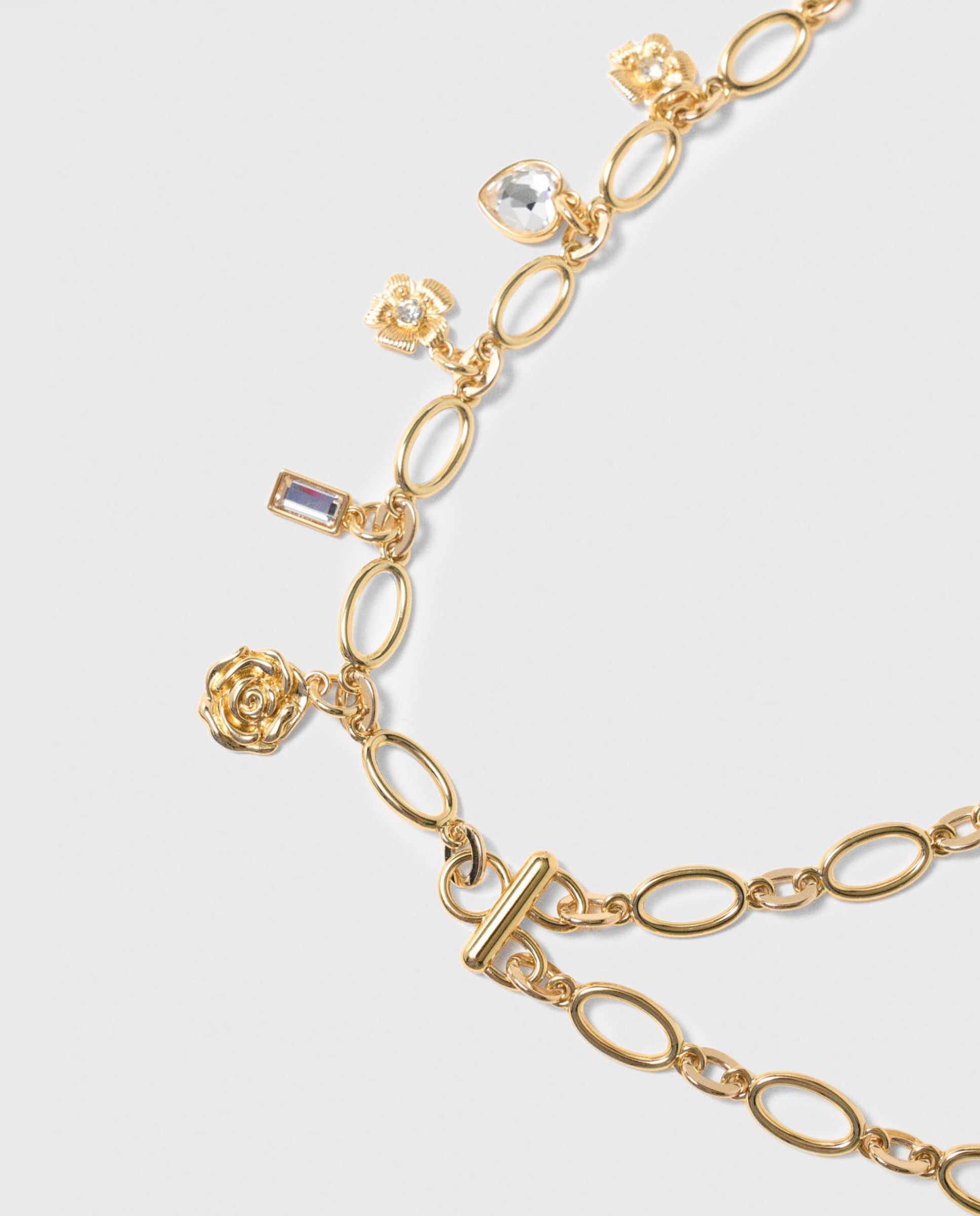 Cinturón de fiesta de cadena doble con charms - Maje - Oro Oro-6