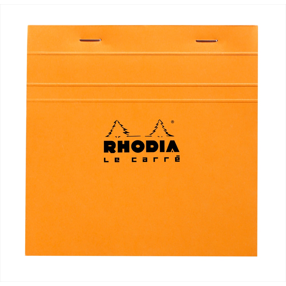 10 Bloc grapado Cuadrado N°148 - Rhodia 148200C - Cuadricula (5x5mm) - 14,8 x 14,8 cm.