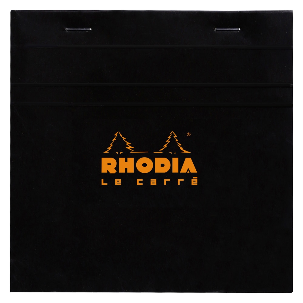 10 Bloc grapado Cuadrado N°148 - Rhodia 148209C - Cuadricula (5x5mm) - 14,8 x 14,8 cm.