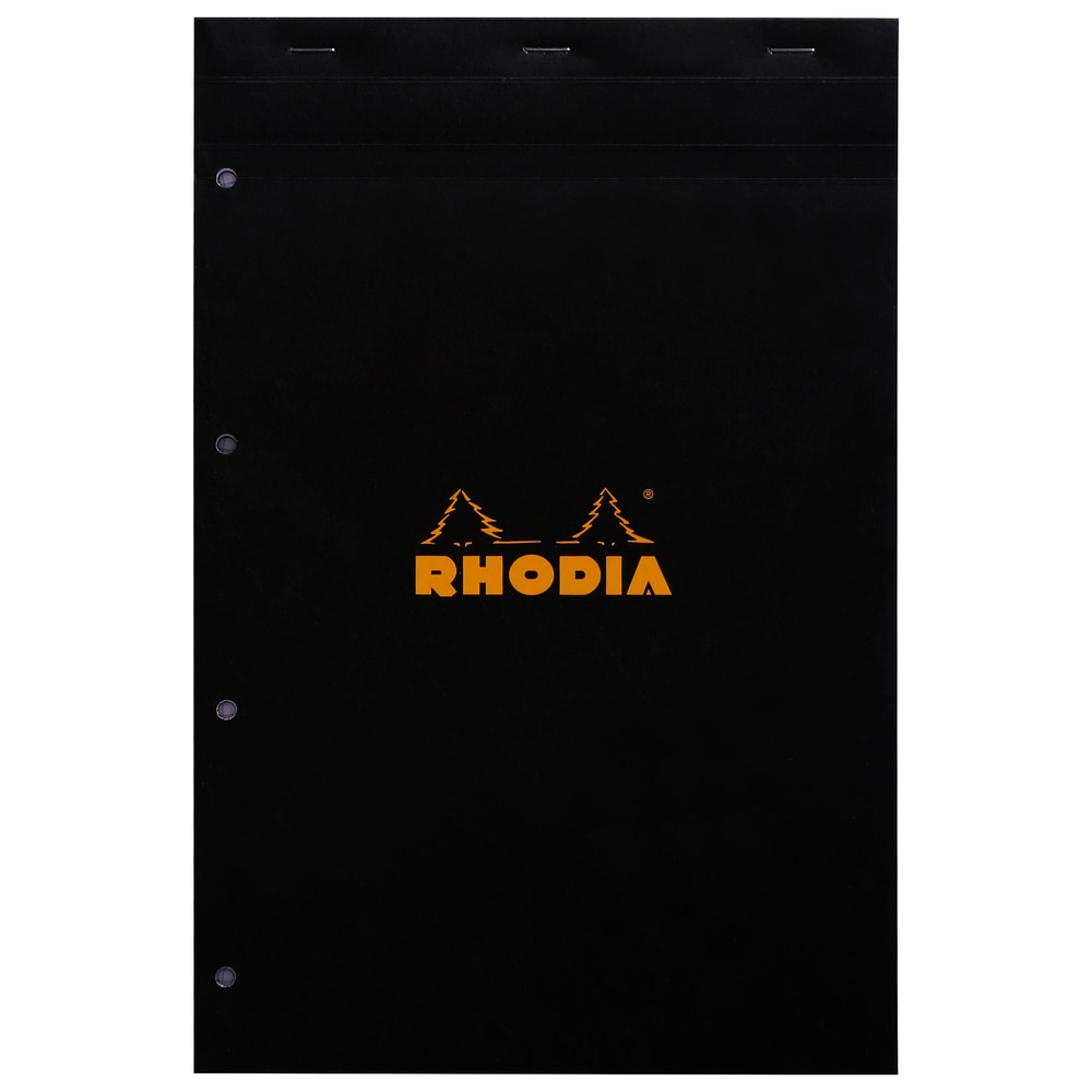 5 Bloc grapado perforado N°20 - Rhodia 202009C - Cuadricula (5x5mm) - 21 x 31,8 cm.