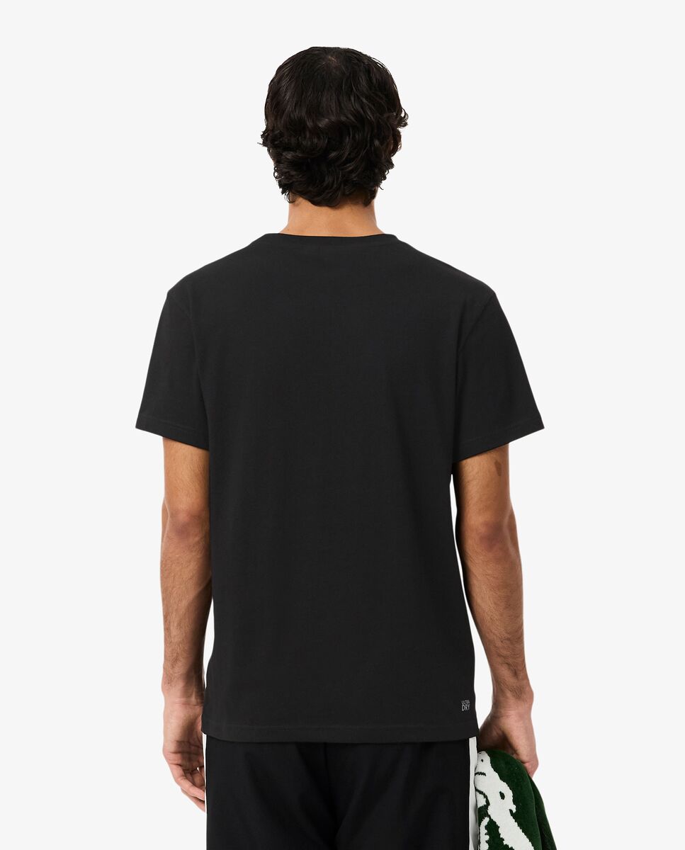 Imagen 2 de Camiseta deportiva transpirable y ultra seca con cuello redondo - Negro Negro