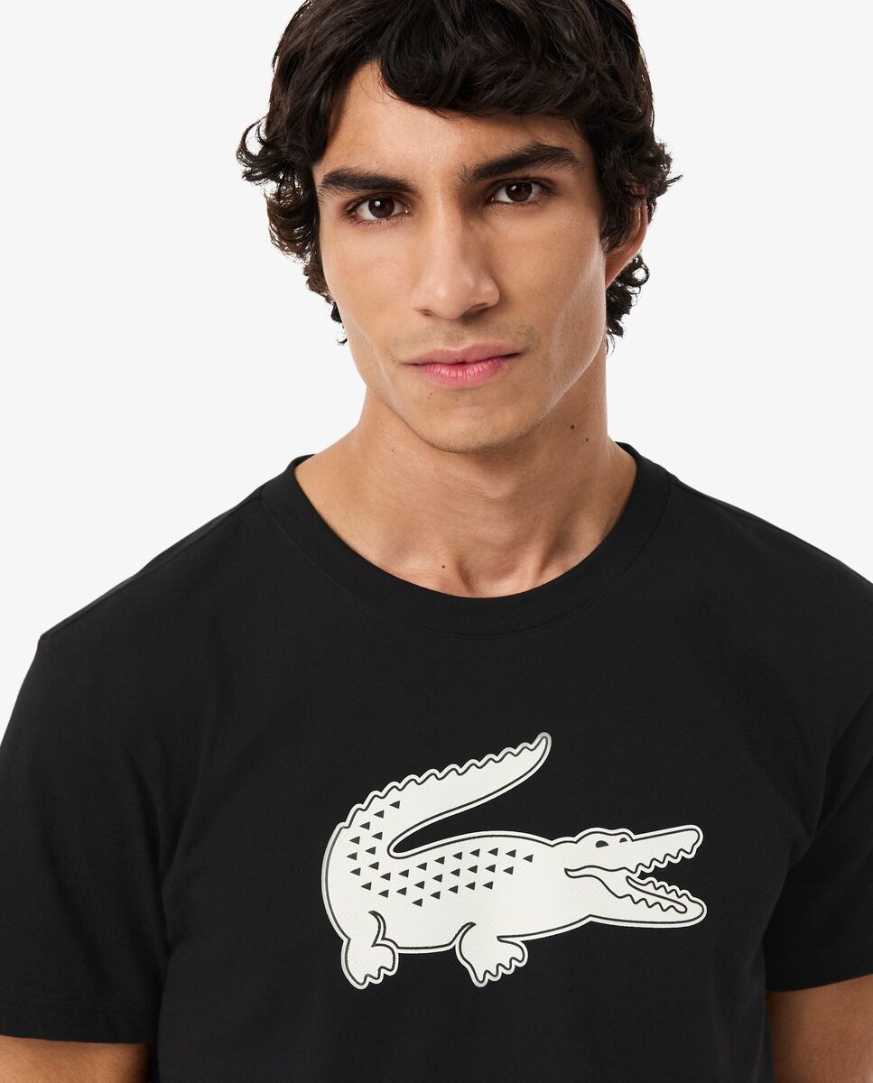 Imagen 3 de Camiseta deportiva transpirable y ultra seca con cuello redondo - Negro Negro