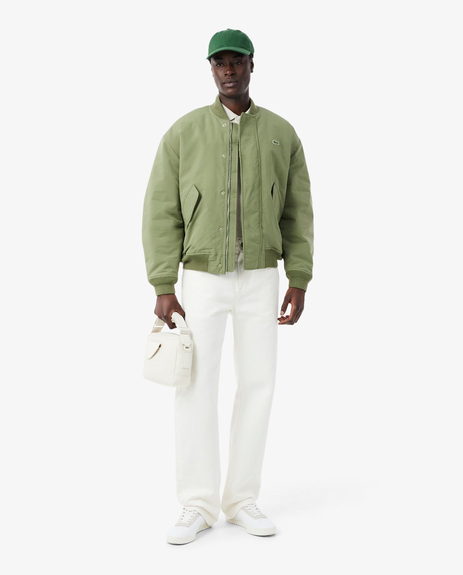 Gorra de sarga de algodón de hombre. - Lacoste - Verde Verde-3