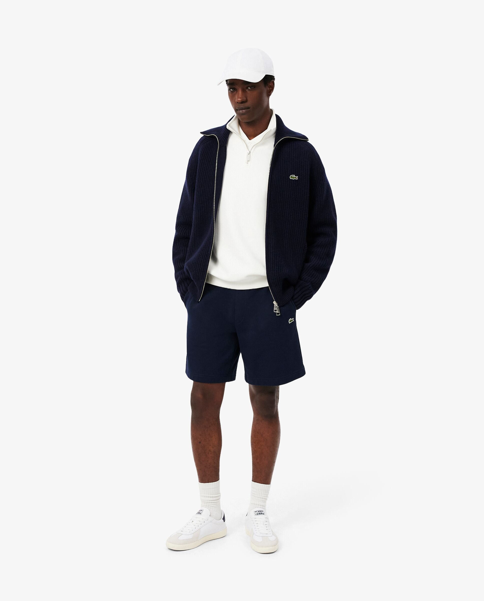 Gorra de sarga de algodón de hombre. - Lacoste - Blanco Blanco-2