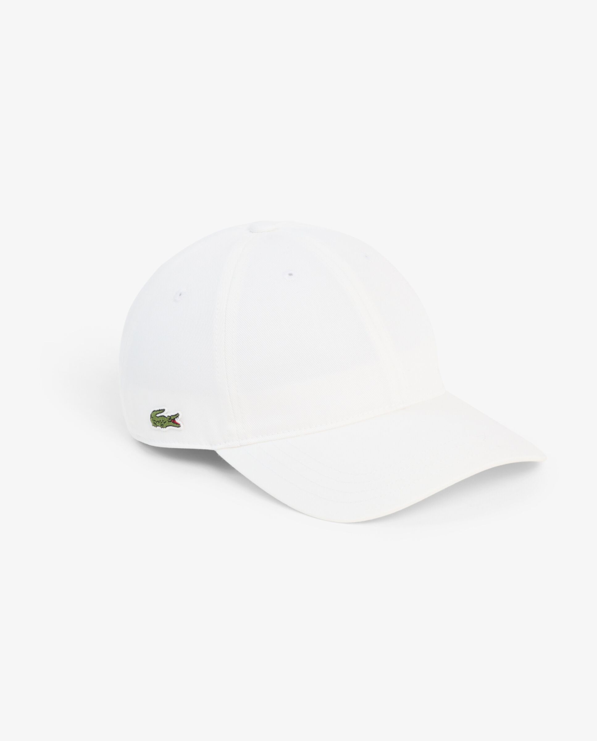 Gorra de sarga de algodón de hombre. - Lacoste - Blanco Blanco-4