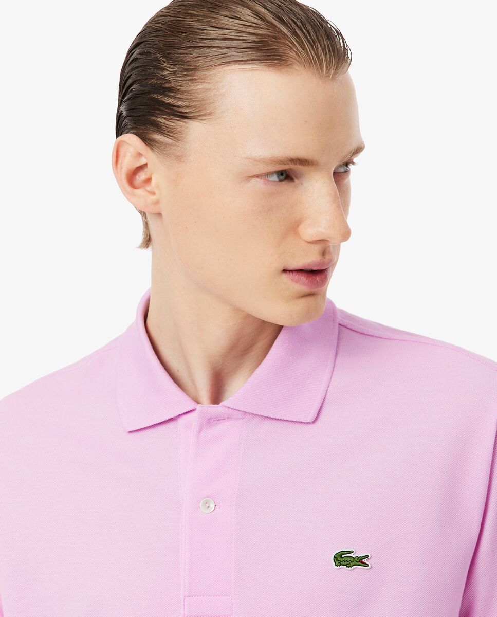 Polo de hombre original de corte clásico de manga corta - Lacoste - Rosa Rosa-3