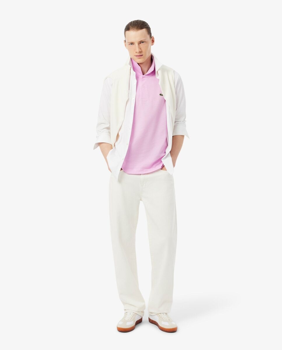 Polo de hombre original de corte clásico de manga corta - Lacoste - Rosa Rosa-4