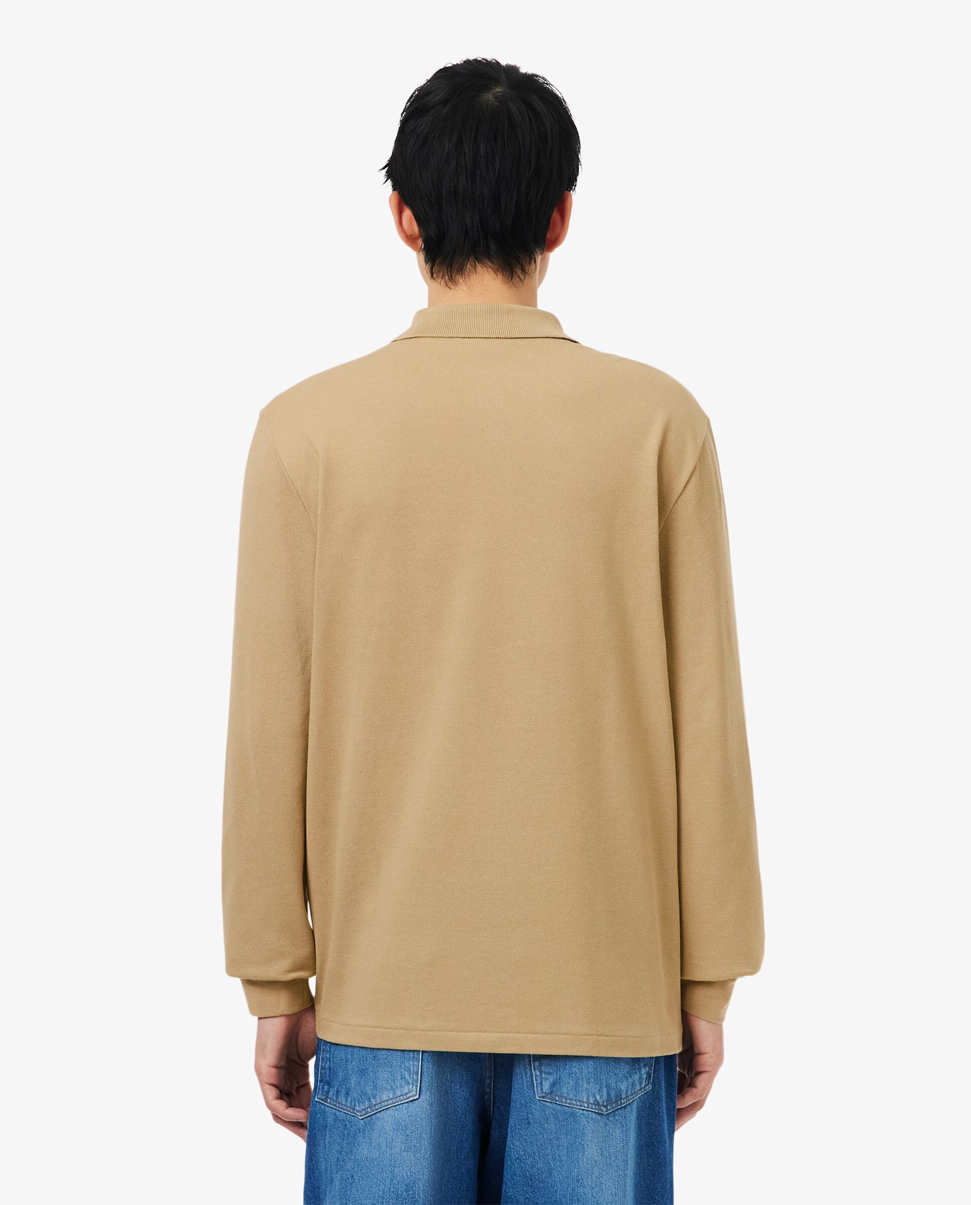 Polo de hombre de corte clásico de manga larga - Lacoste - Beige Beige-2