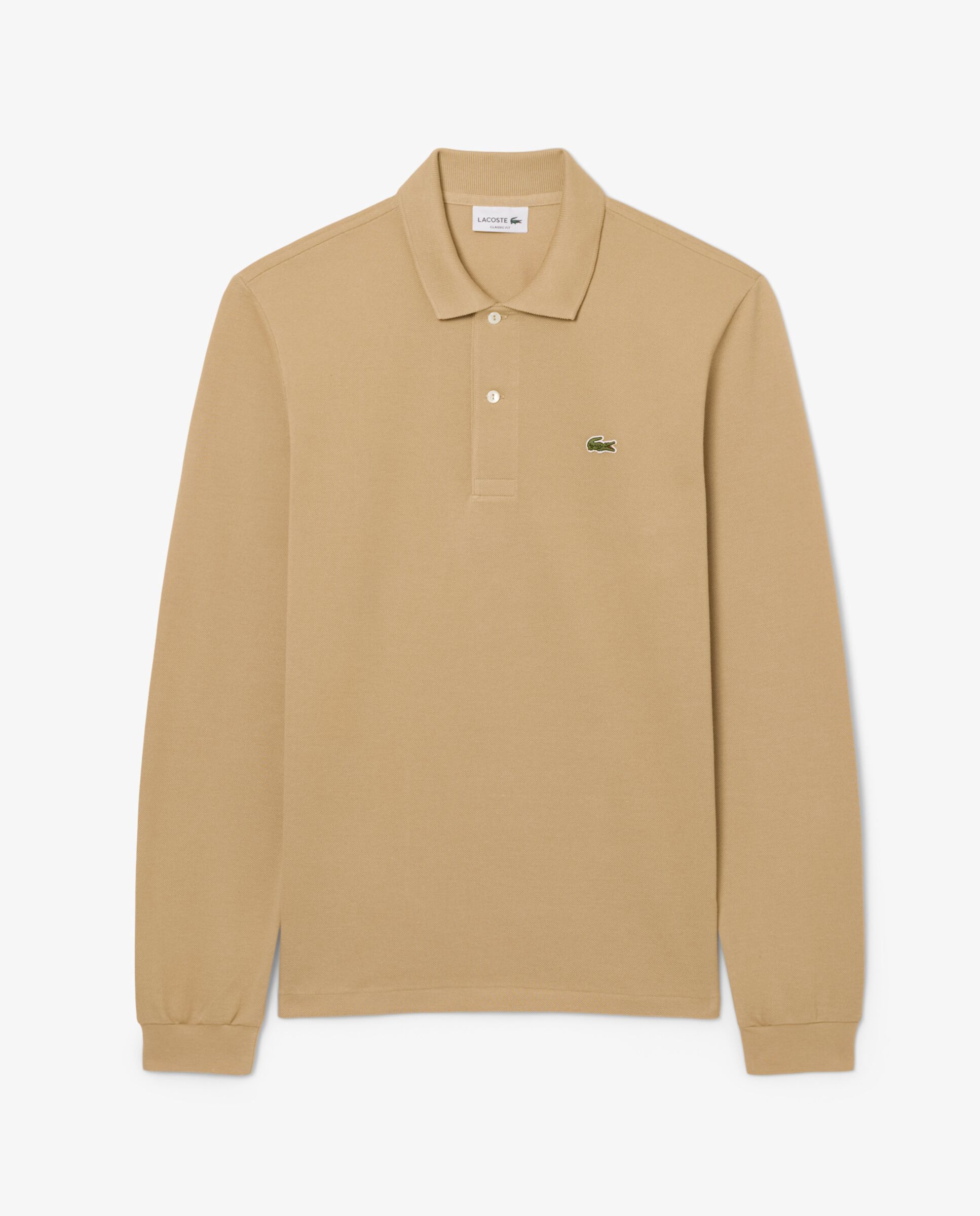 Polo de hombre de corte clásico de manga larga - Lacoste - Beige Beige-5
