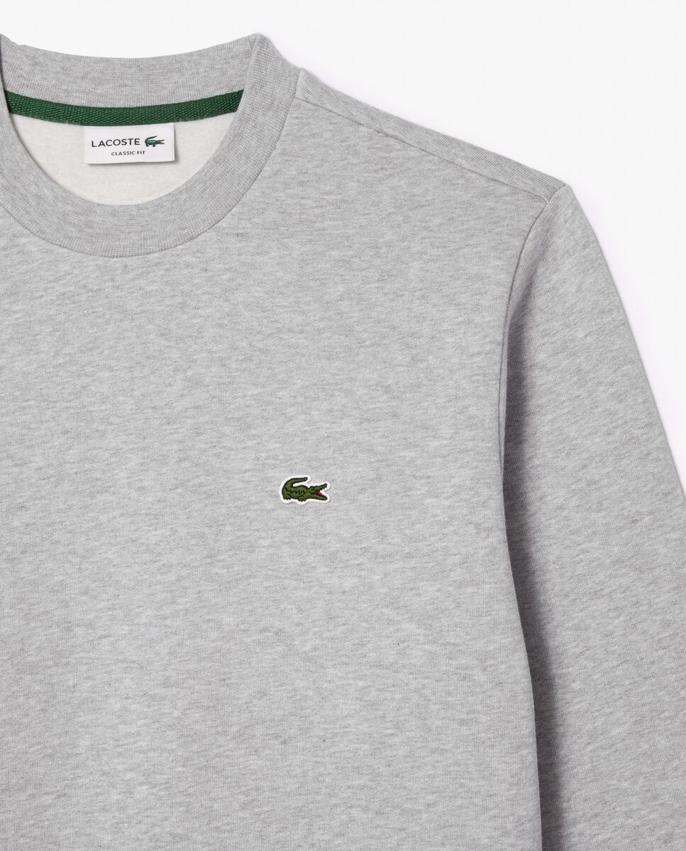 Lacoste - Sudadera de hombre de cuello redondo de felpa.