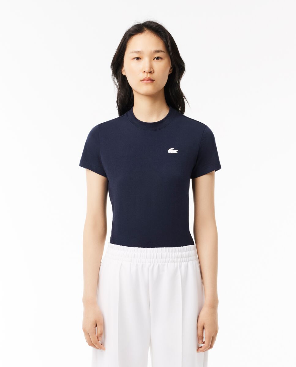 Camiseta de mujer deportiva de punto Jersey de mujer tecnico Ultra Dry de manga corta Lacoste El Corte Ingles