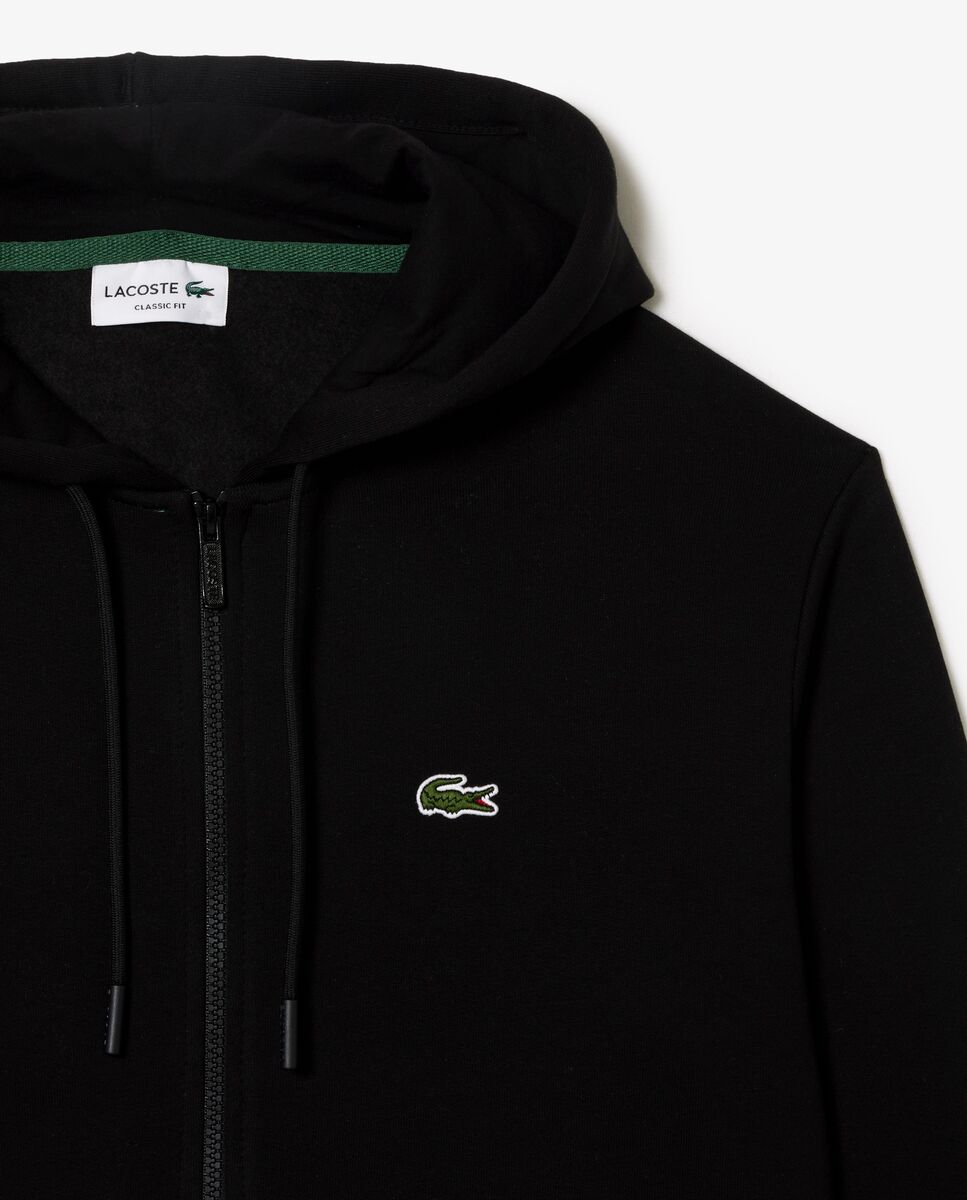 Lacoste - Sudadera de hombre con capucha y cremallera.