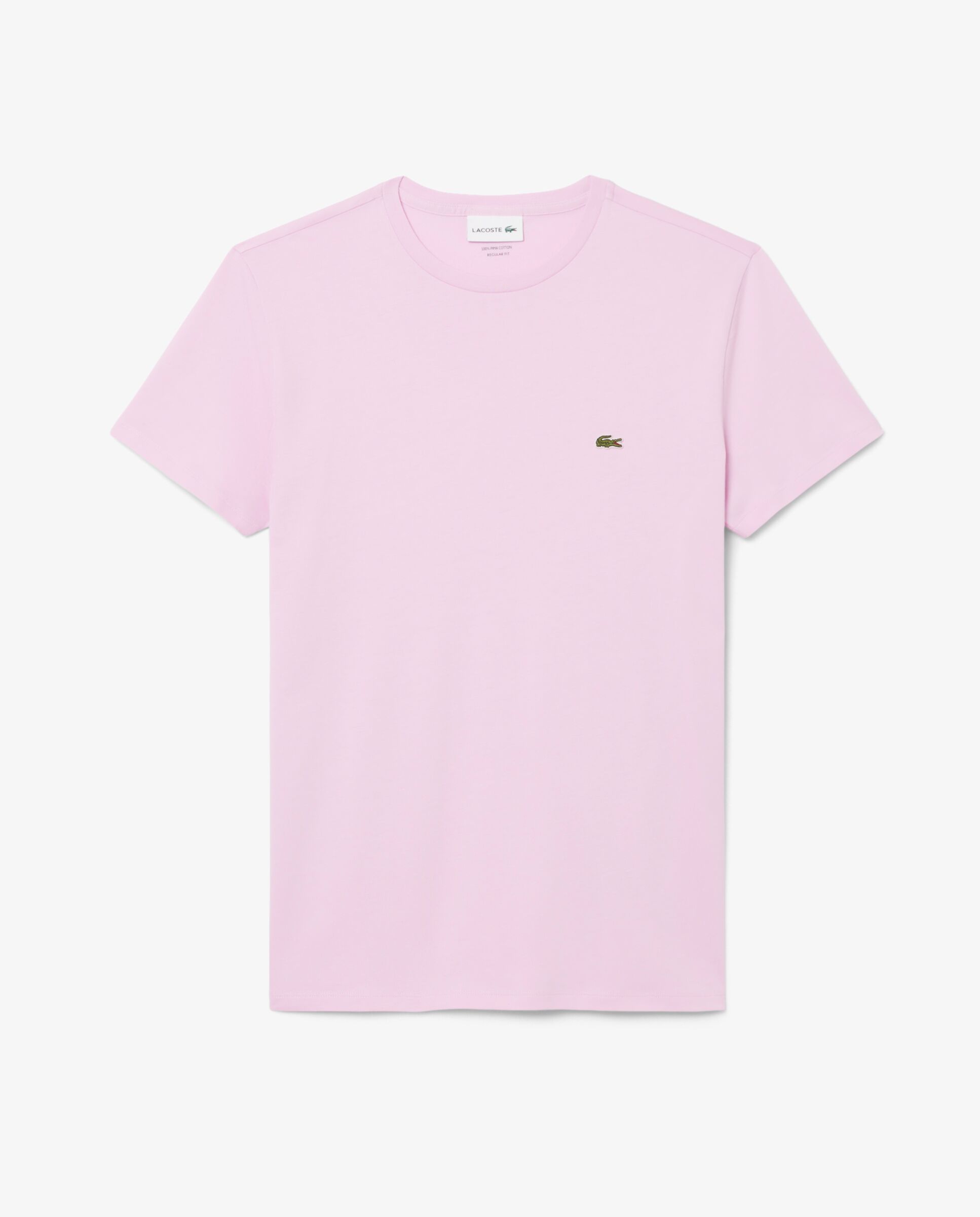 Camiseta de hombre de algodón pima de manga corta - Lacoste - Rosa Rosa-6