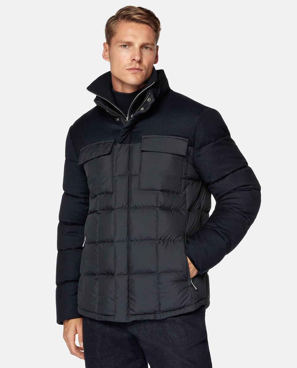 Code Zero Chalecos Con Capucha Para Hombres Plumifero Combinado