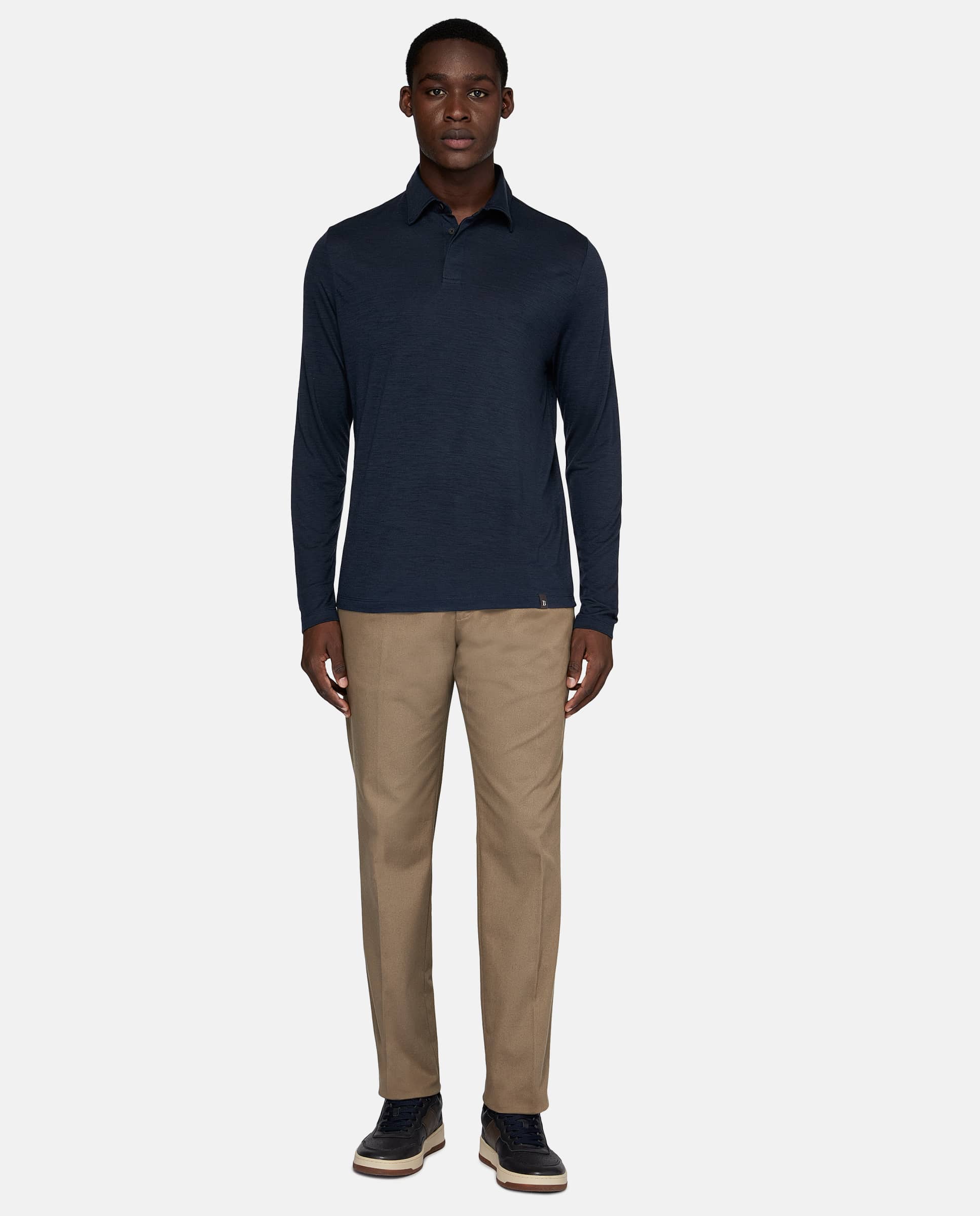 Boggi Milano - Pantalón de hombre de corte regular taupe.