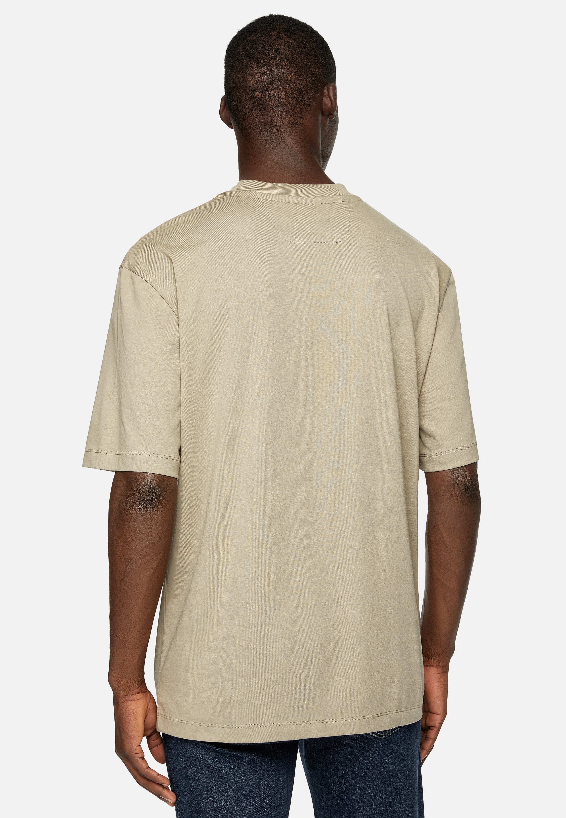 Imagen 3 de Camiseta de hombre de algodón - Boggi Milano - Topo Topo
