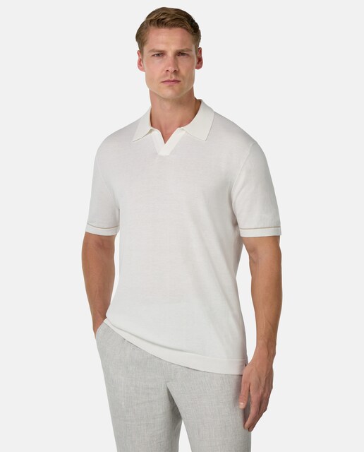 Imagen 0 de Polo de punto de hombre crepé de algodón