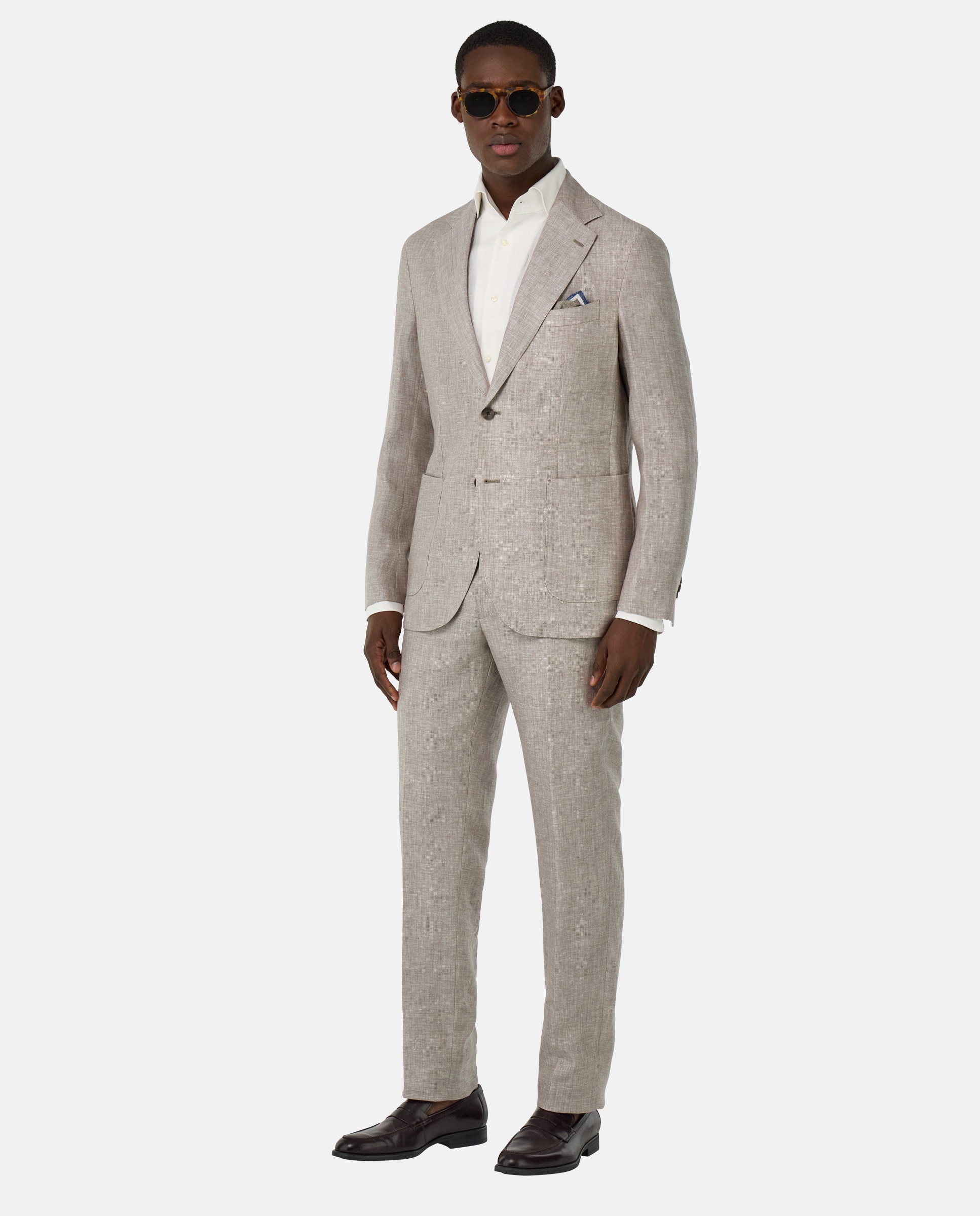Traje de lino puro