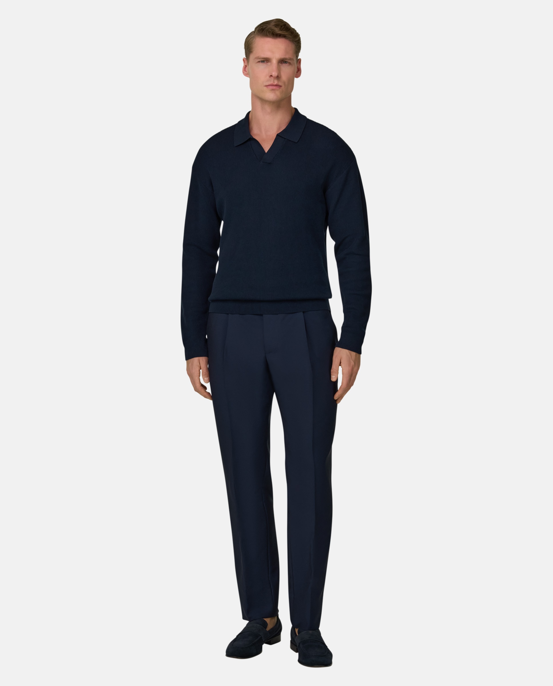 Boggi Milano - Pantalones de lana y mohair.