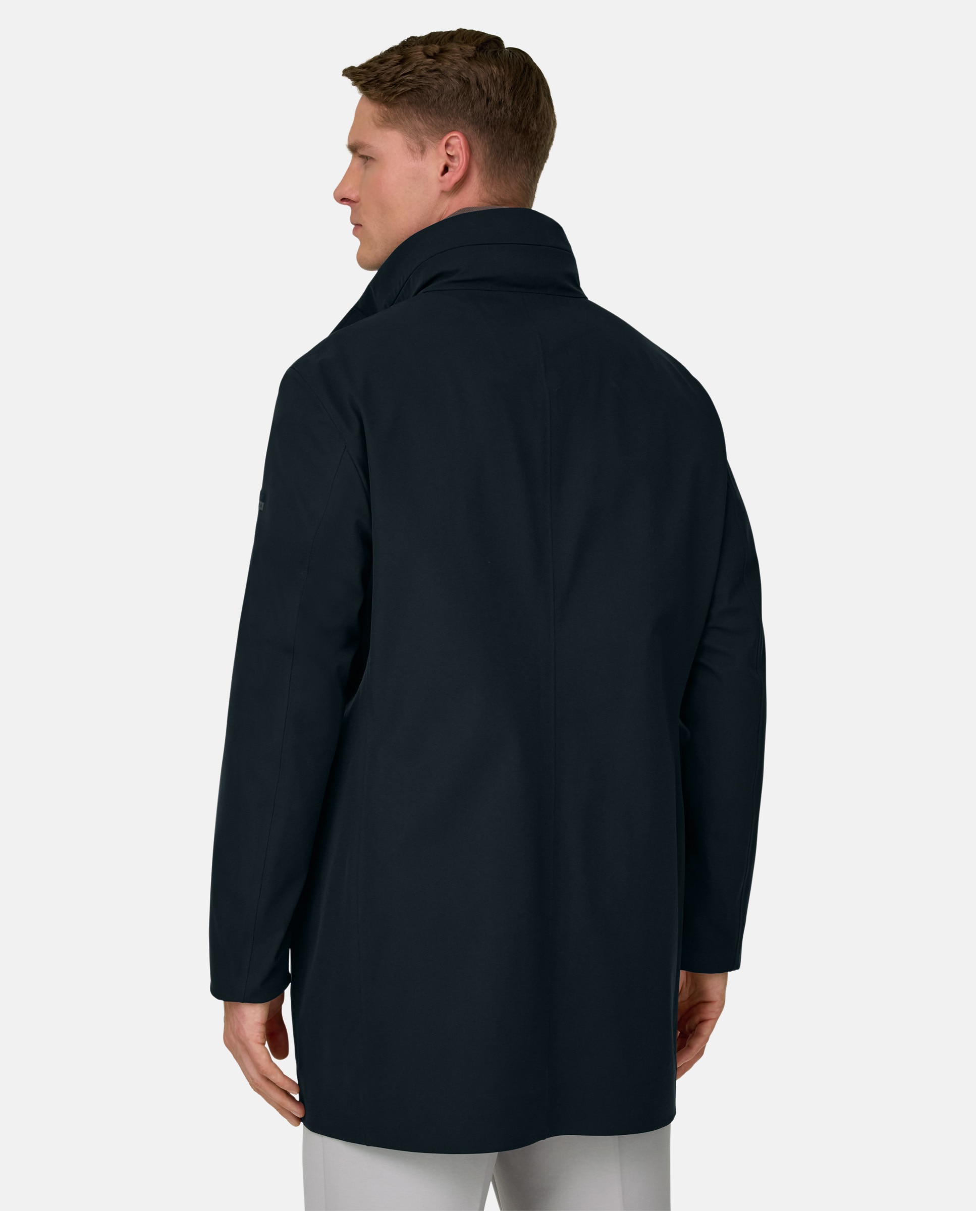 Gabardina de tejido técnico b tech - Boggi Milano - Azul marino Azul marino-3