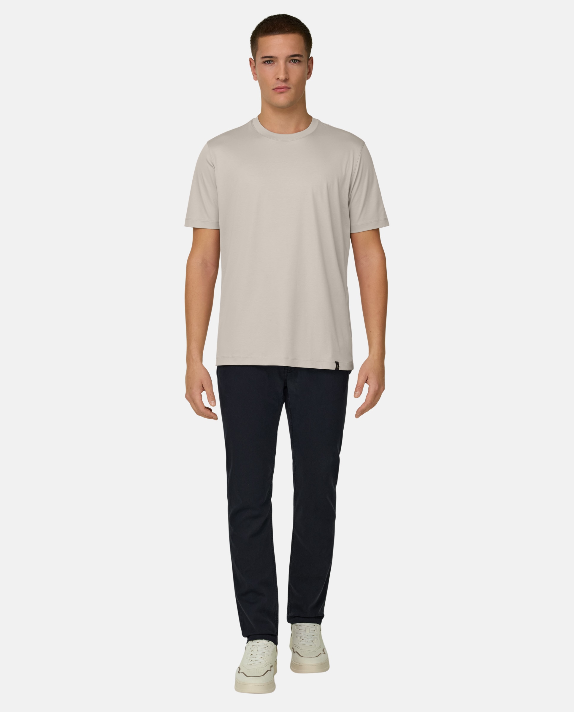 Camiseta de algodón poliéster y seda - Boggi Milano - Arena Arena-2