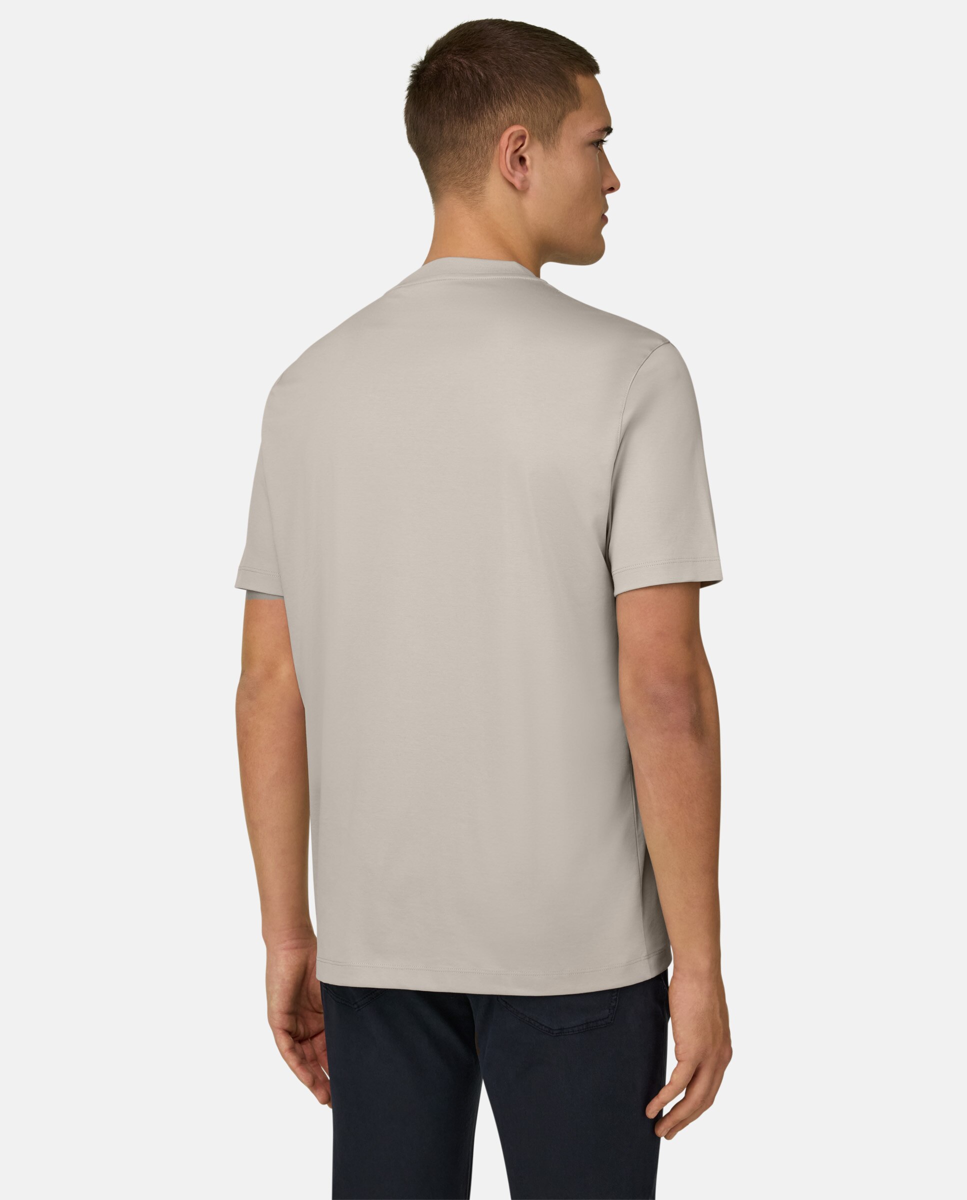 Camiseta de algodón poliéster y seda - Boggi Milano - Arena Arena-3