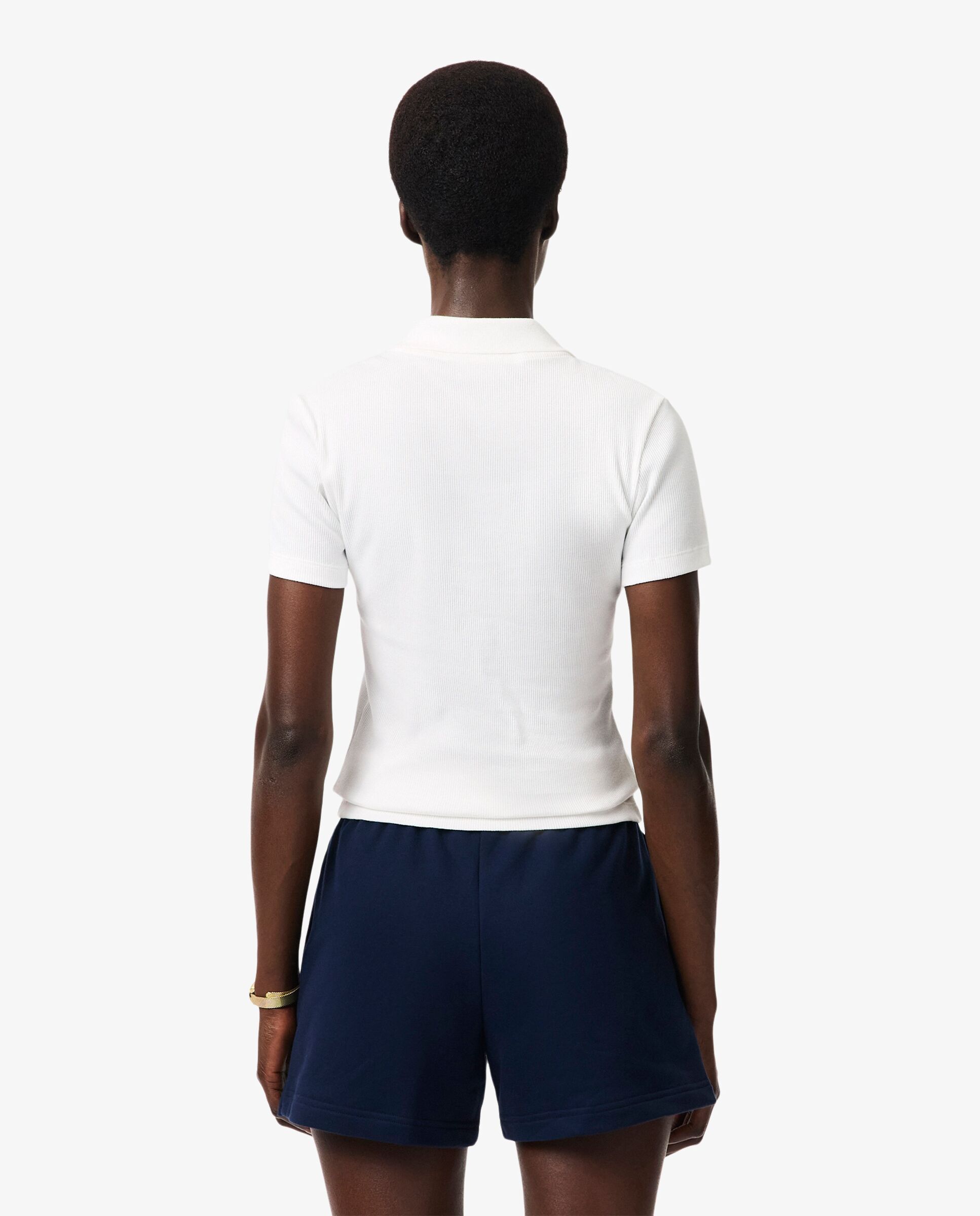 Polo de mujer de manga corta - Lacoste - Blanco Blanco-2
