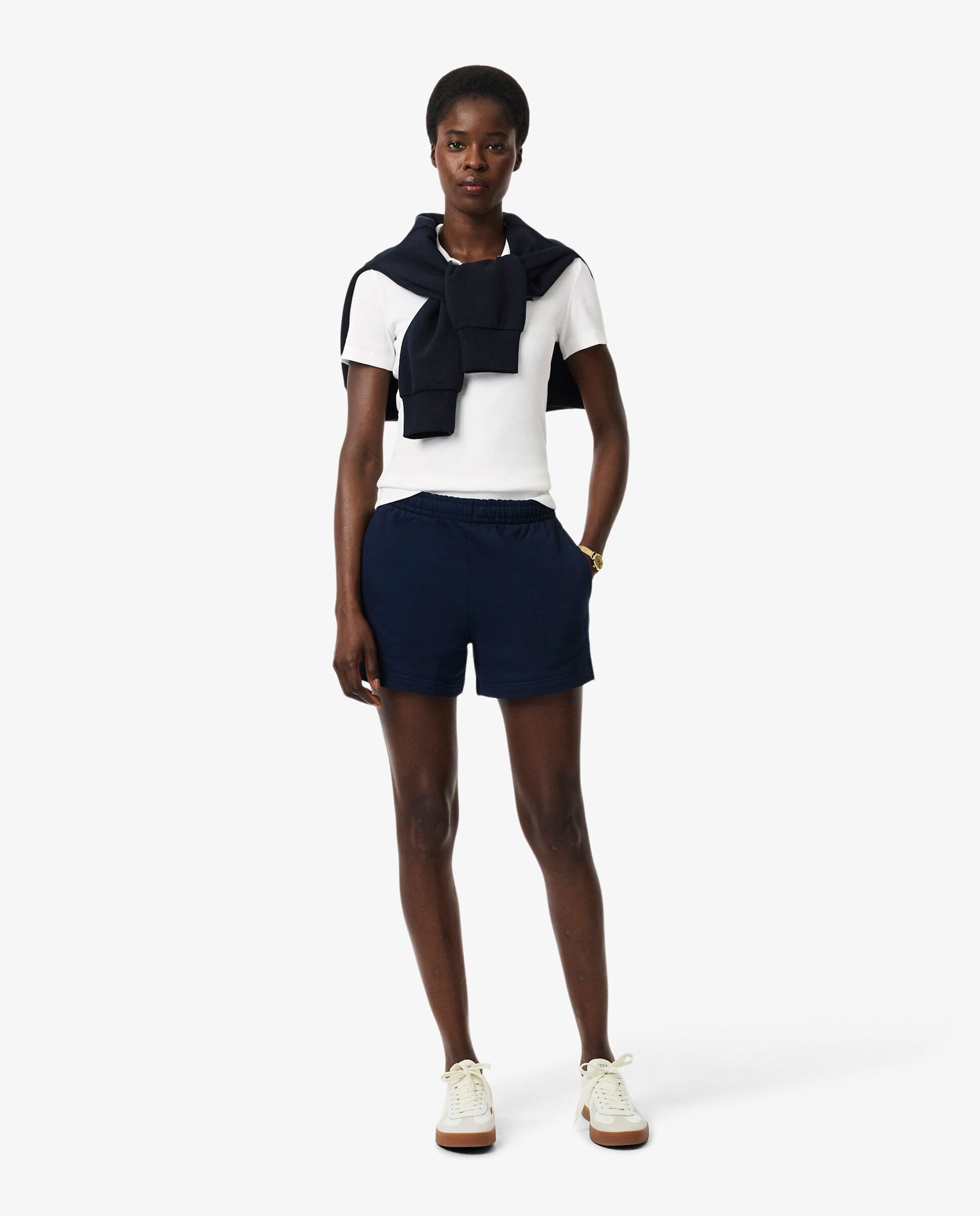 Polo de mujer de manga corta - Lacoste - Blanco Blanco-4