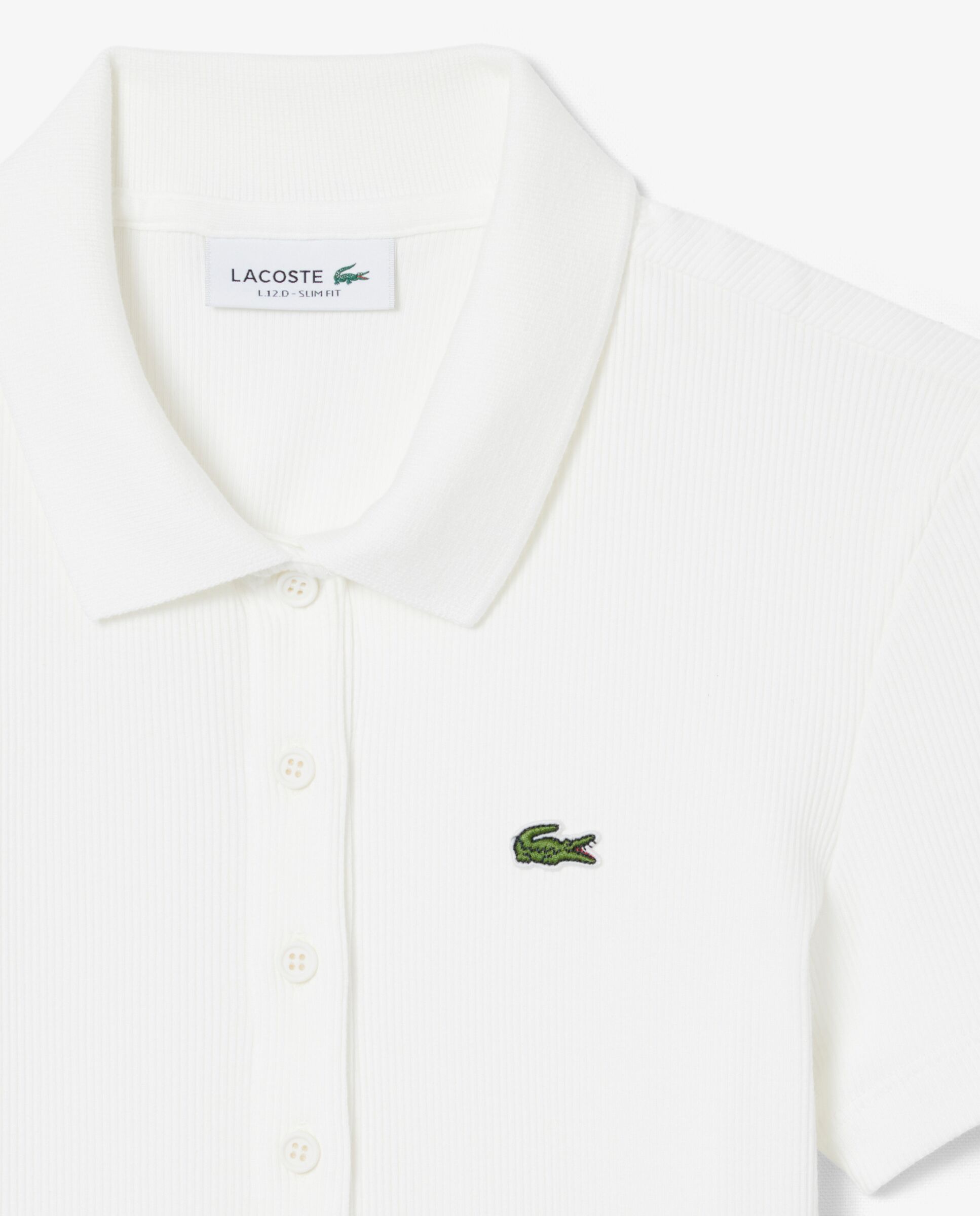 Polo de mujer de manga corta - Lacoste - Blanco Blanco-5