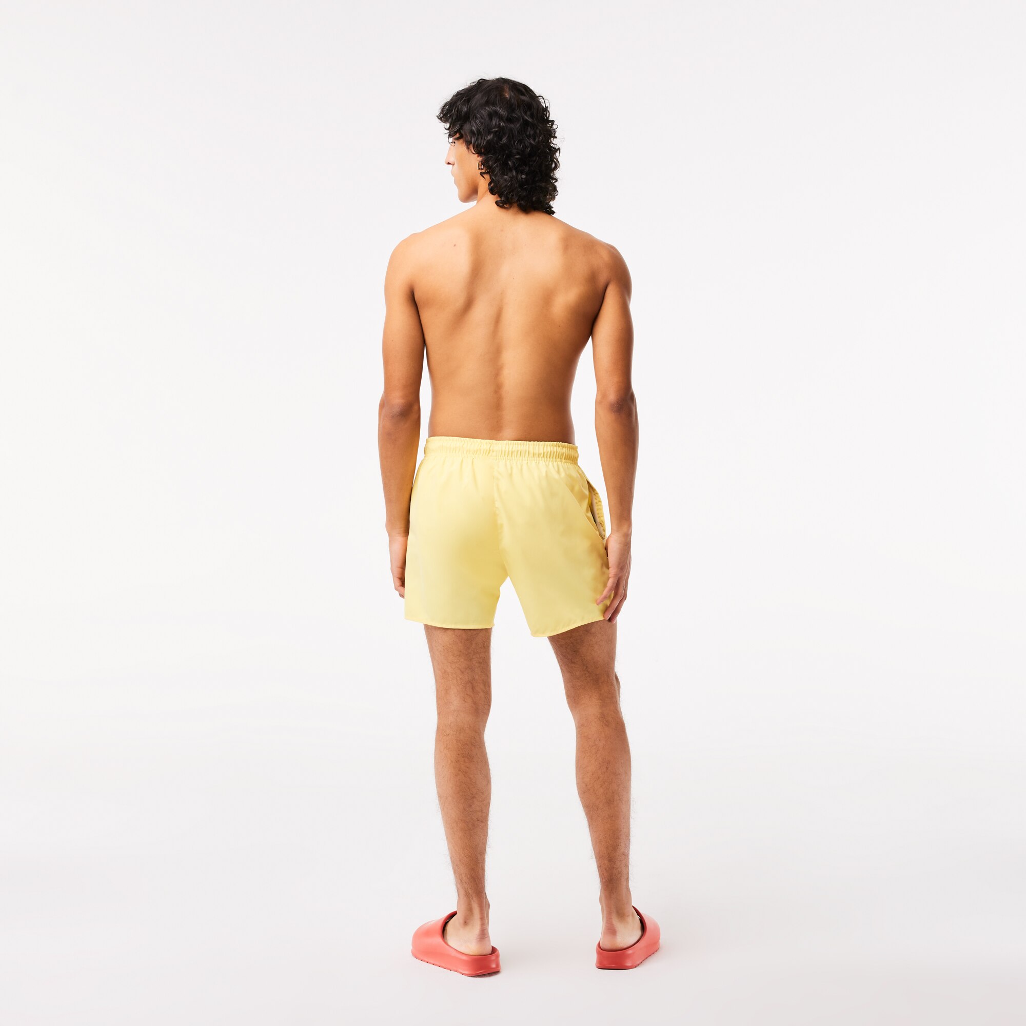 Bañadores boxer de hombre de poliéster - Lacoste - Amarillo Amarillo-2