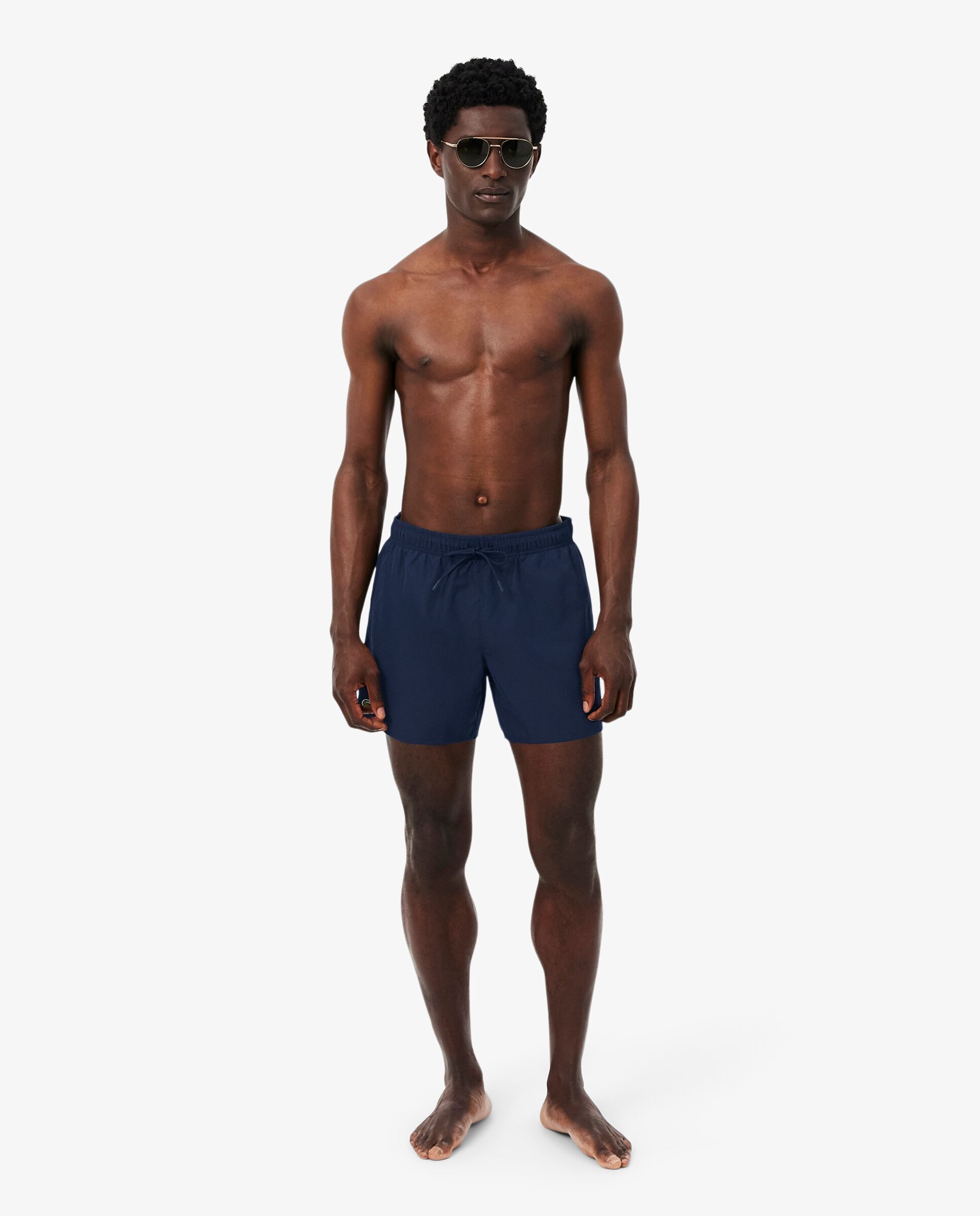 Bañadores boxer de hombre de poliéster - Lacoste - Azul marino Azul marino-1