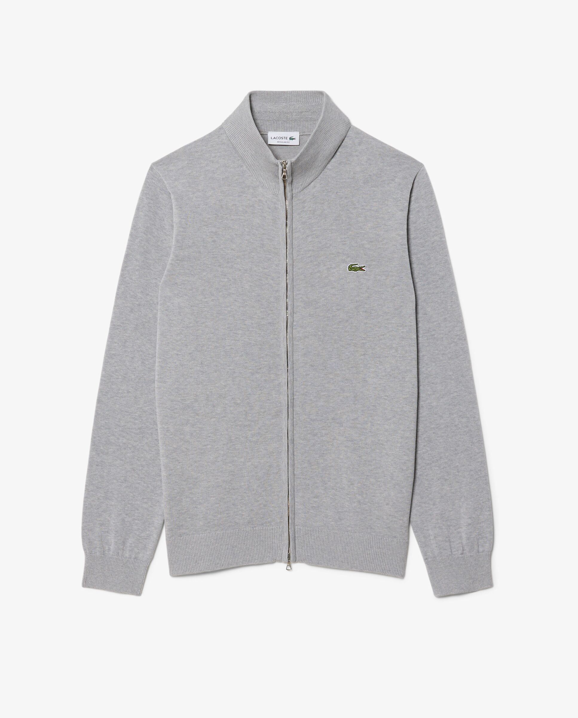 Imagen 6 de Jersey de hombre de cuello alto de algodón con cremallera - Gris oscuro Gris oscuro